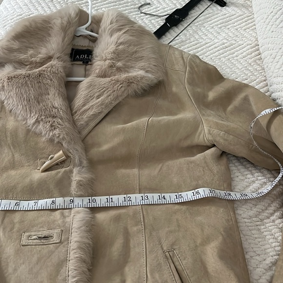 Vintage Adler collection faux fur cuero/suede long coat medium - Picture 10 of 14